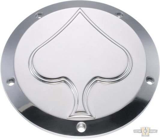 Spades Derby Cover Aluminium Polished For Harley-Davidson