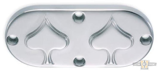 Spades Inpsection Cover Aluminium Polished For Harley-Davidson