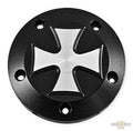Iron Cross Point Cover Black Satin For Harley-Davidson