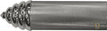 Style D Grip Ends Caps Chrome 1" For Harley-Davidson