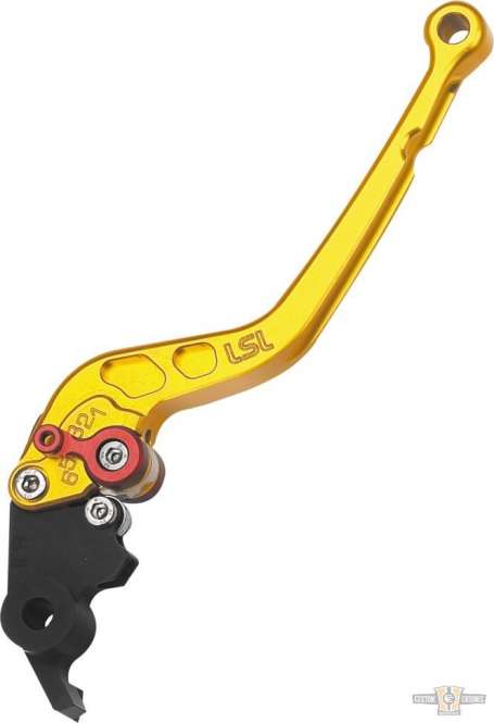 Adjustable CNC Made Billet Hand Control Replacement Lever Gold For Harley-Davidson