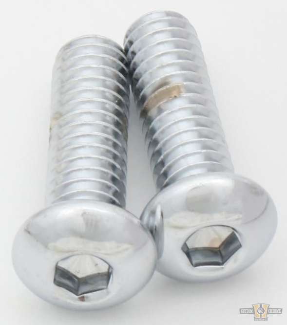 Buttonhead Allen Socket Bolt Pack Chrome Allen head 5/16"-24 UNF 1" For Harley-Davidson