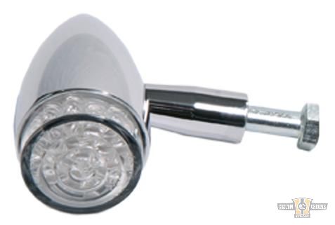 Bullet LED Foglight Chrome LED For Harley-Davidson