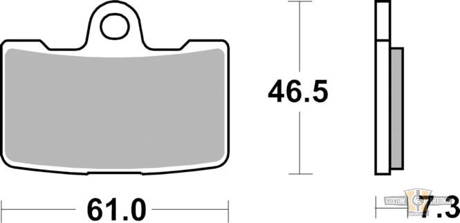 Sinter Street Replacement Brake Pads For Harley-Davidson