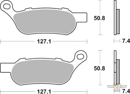 Sinter Street Replacement Brake Pads For Harley-Davidson