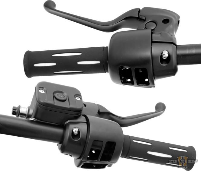Handlebar Control Kit Black 11/16" For Harley-Davidson