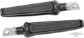 Contour Rider and Passenger Foot Peg Set Black, Anodized For Harley-Davidson