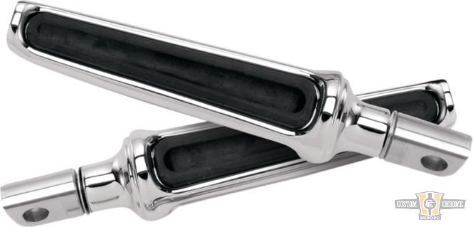 Contour Rider and Passenger Foot Peg Set Chrome For Harley-Davidson