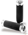 Contour Grips Black Chrome 1" Cable operated For Harley-Davidson