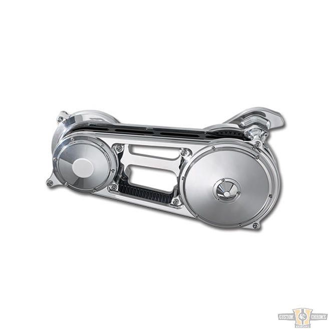 2" Contour Open Belt Drive Chrome For Harley-Davidson