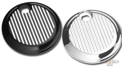 Fluted Touring Fuel Door Cover Chrome For Harley-Davidson