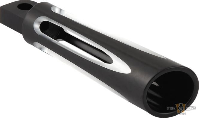 Deep Cut Footpeg Black, Anodized For Harley-Davidson