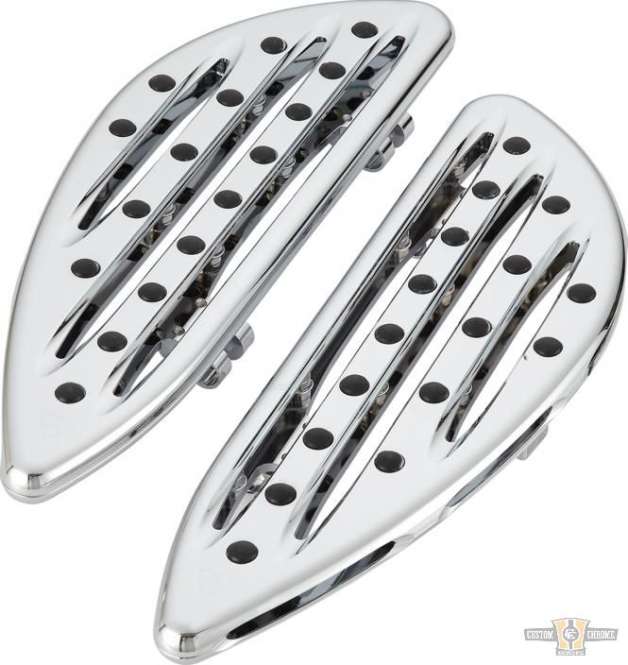 Deep Cut Floorboards Chrome For Harley-Davidson