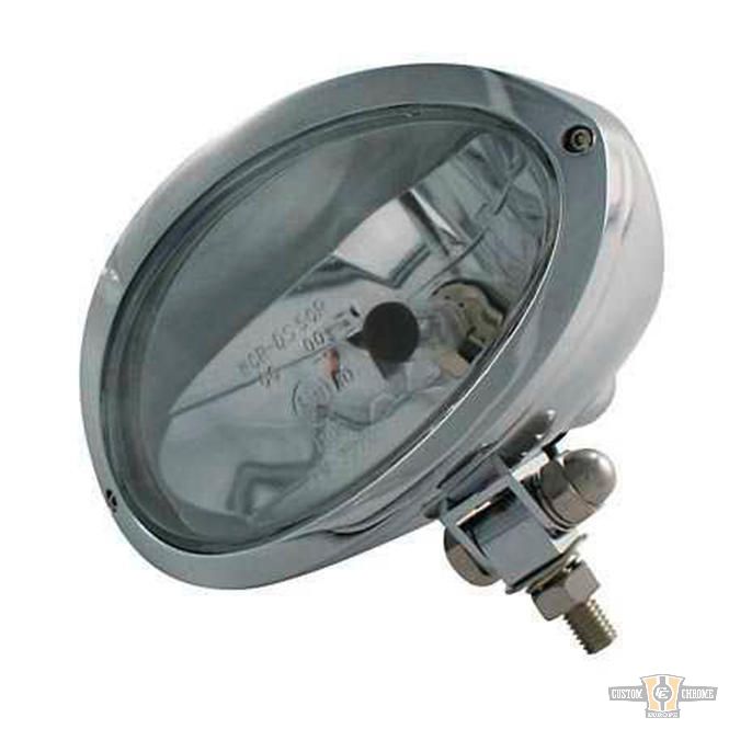 Iowa Headlight Chrome H4 For Harley-Davidson