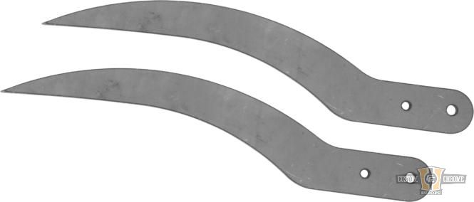 Custom 8mm Fender Struts Raw For Harley-Davidson