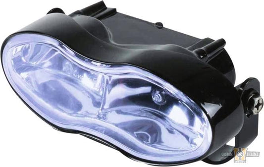 Wave Spot- & Foglight Black H3 For Harley-Davidson