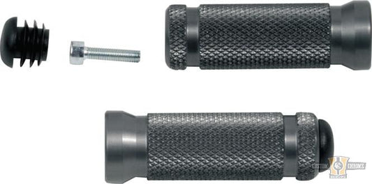 Racing Footpegs Aluminium, Titanium, Knurled For Harley-Davidson