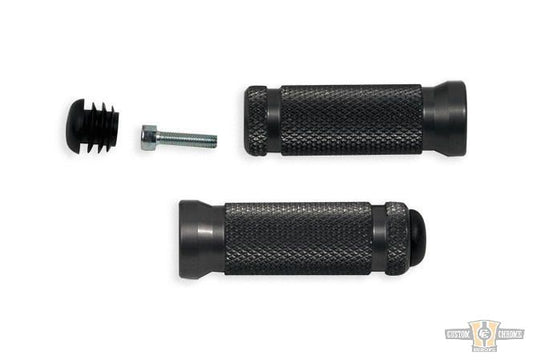 Racing Footpegs Black, Knurled For Harley-Davidson