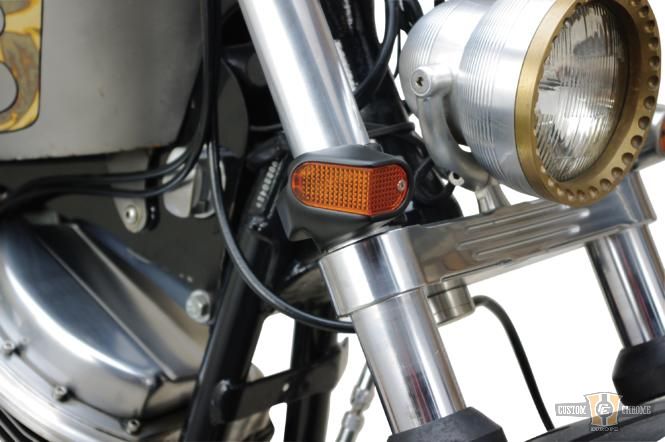 Side View Marker Light Black For Harley-Davidson