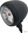 Smooth 4 1/2" Headlight Black Halogen For Harley-Davidson