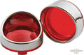 Deuce Turn Signal Visor Bezel Kit Chrome For Harley-Davidson