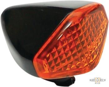 Diamond Marker Light Black Red For Harley-Davidson