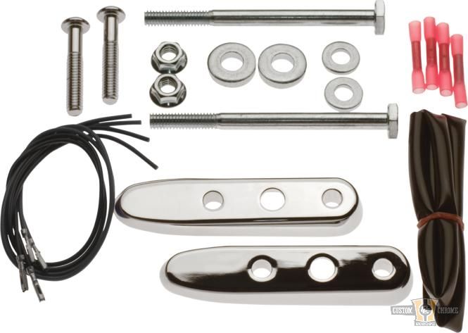 Sportster Rear Turn Signal Relocation Kit Chrome For Harley-Davidson