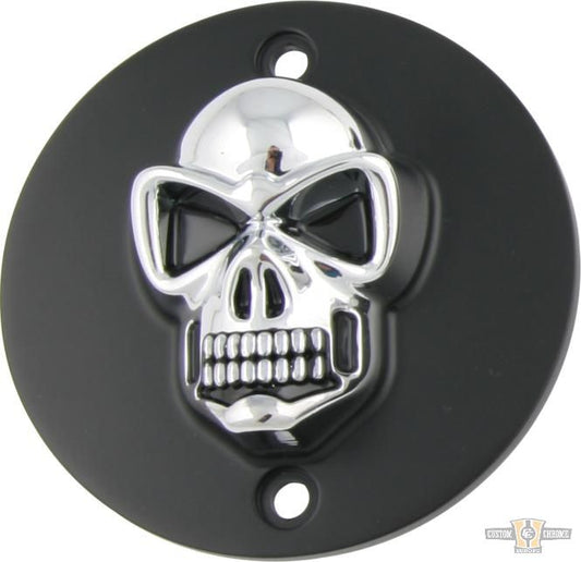 Skull Point Cover Black Chrome For Harley-Davidson