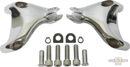 Sportster Passenger Peg Mounts Chrome For Harley-Davidson