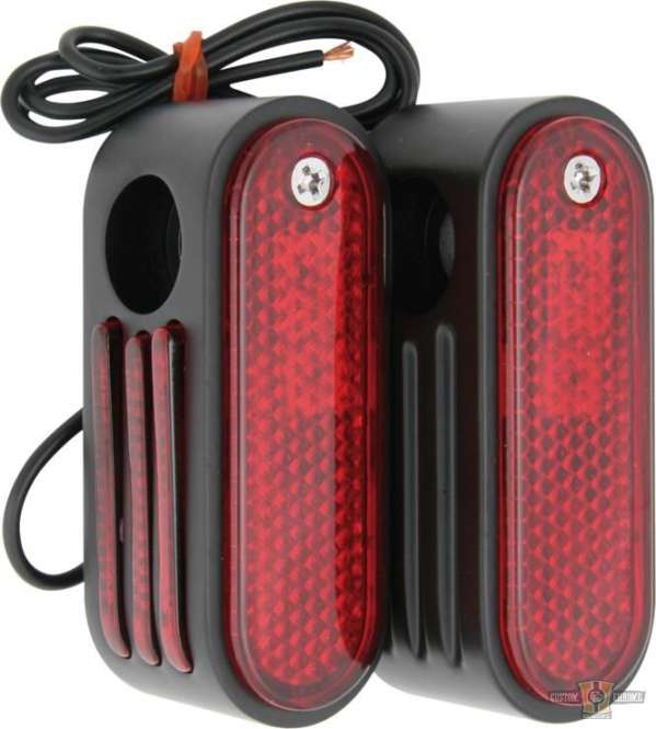 Custom Dual Function LED Rear Marker Lights Chrome For Harley-Davidson