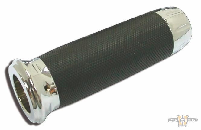 Panorama Grips Chrome 1" Throttle By Wire For Harley-Davidson