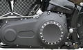 Drilled Clutch Cover Bi-Color Anodized For Harley-Davidson