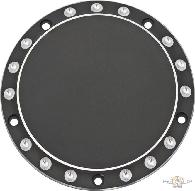 Drilled Clutch Cover Bi-Color Anodized For Harley-Davidson