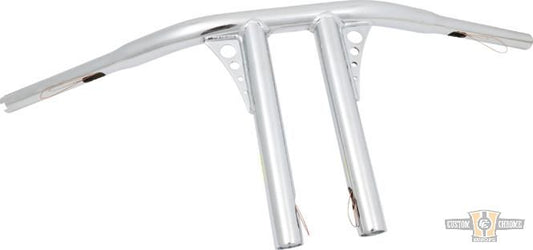 10 Straight-Up T-Bar 1 1/4" Handlebar For Harley-Davidson