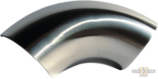 Curved Hot Shot Pipes E2 Heat Shield Polished For Harley-Davidson