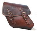 Solo Side Bag Rustic Brown Left For Harley-Davidson