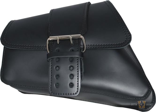 Solo Side Bag Black Left For Harley-Davidson