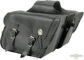 Deluxe Slant Saddlebags Black For Harley-Davidson