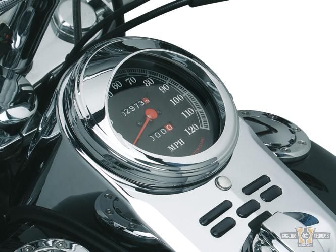 Visor Speedometer Trim Ring Chrome For Harley-Davidson