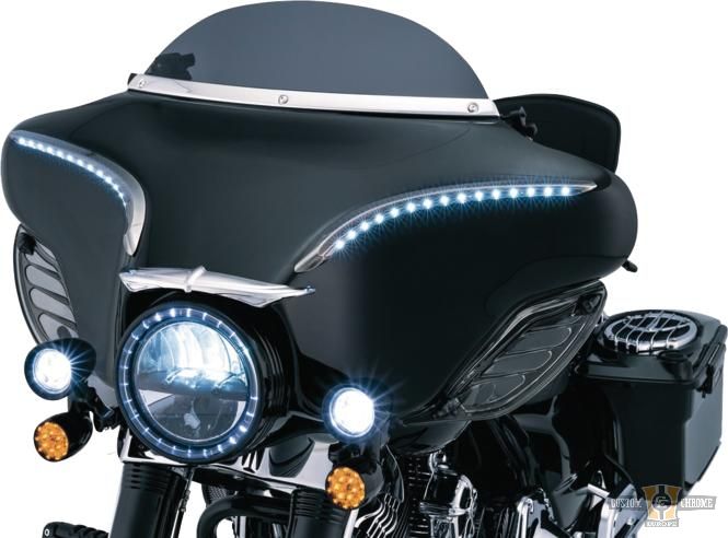 Smooth Windshield Trim Chrome Smooth For Harley-Davidson