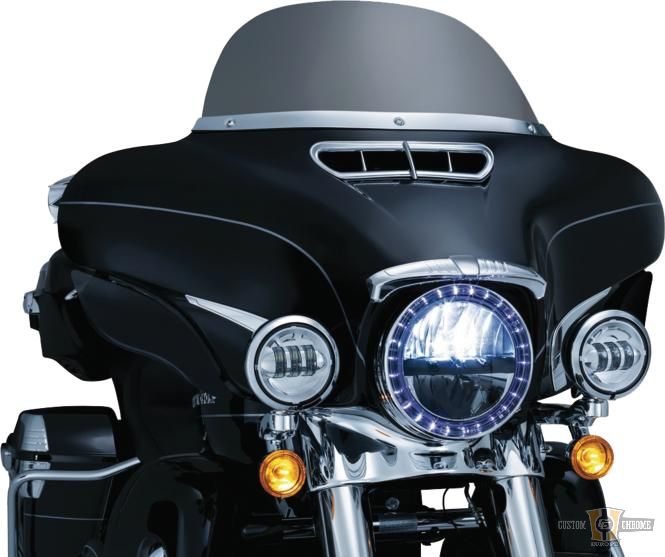 Smooth Windshield Trim Chrome Smooth For Harley-Davidson
