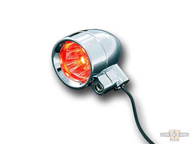 Silver Bullet LED Turn Signal Silver Red LED For Harley-Davidson