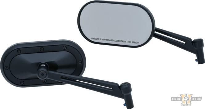 Heavy Industry Mirror Black For Harley-Davidson
