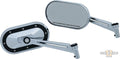 Heavy Industry Mirror Black, Chrome For Harley-Davidson