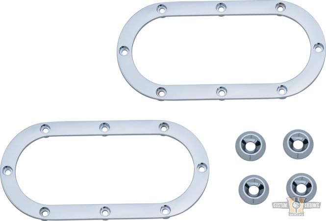Heavy Industry Mirror Accent Chrome For Harley-Davidson