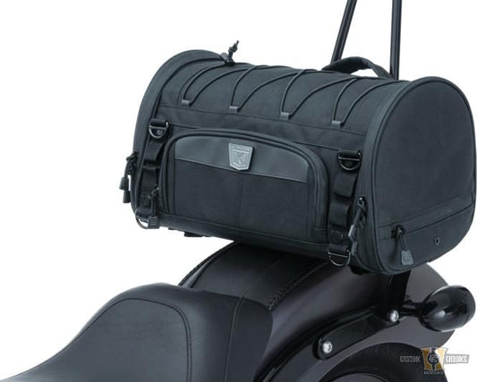 Rambler Roll Bag Black Rear For Harley-Davidson