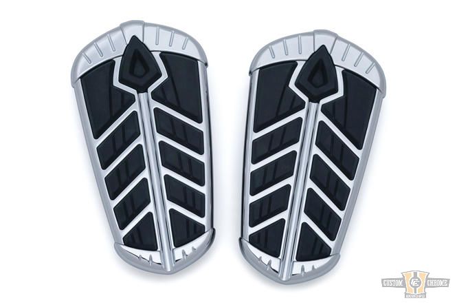 Spear Passenger Board Inserts Chrome For Harley-Davidson