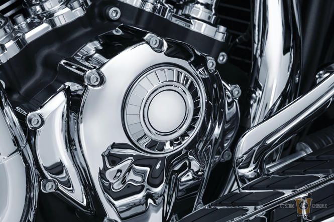 Aztec Cam Cover Accent Chrome For Harley-Davidson
