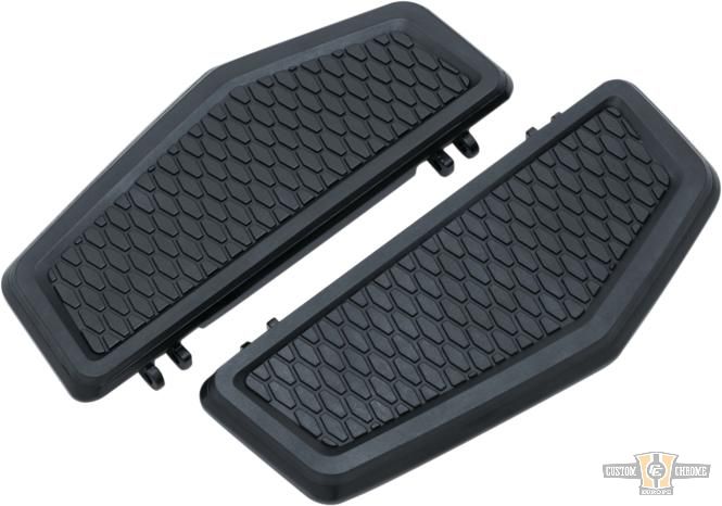 Hex Driver Floorboards Black, Satin For Harley-Davidson