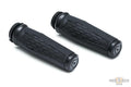 Hex Grips Black 1" Satin Throttle By Wire For Harley-Davidson